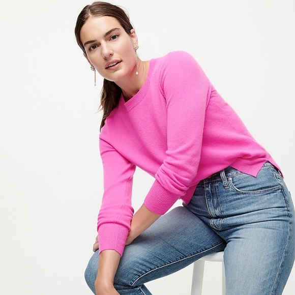 K Crew K313 Cashmere Crewneck Sweater 